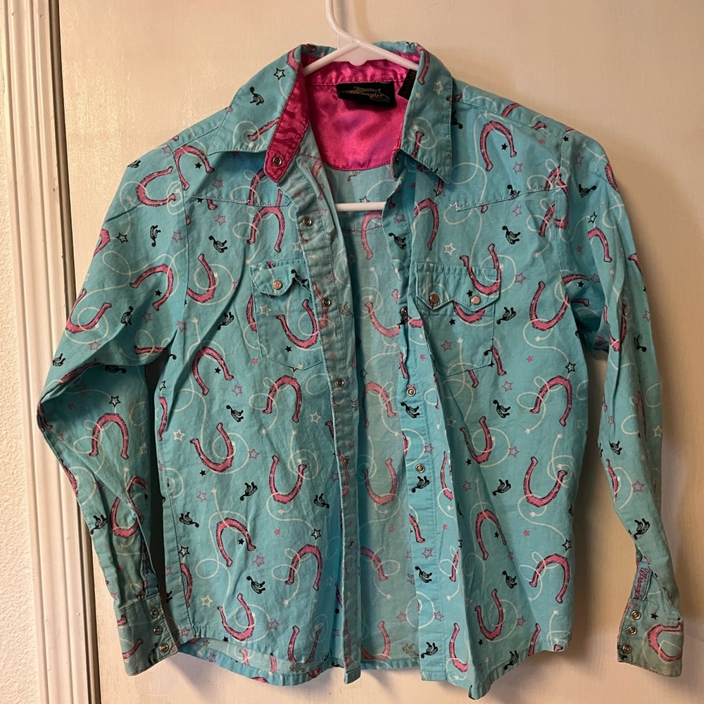 Girls wrangler button up size 10